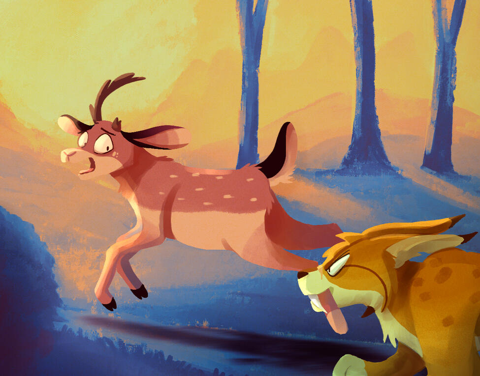 Tangled Tracks Illustration