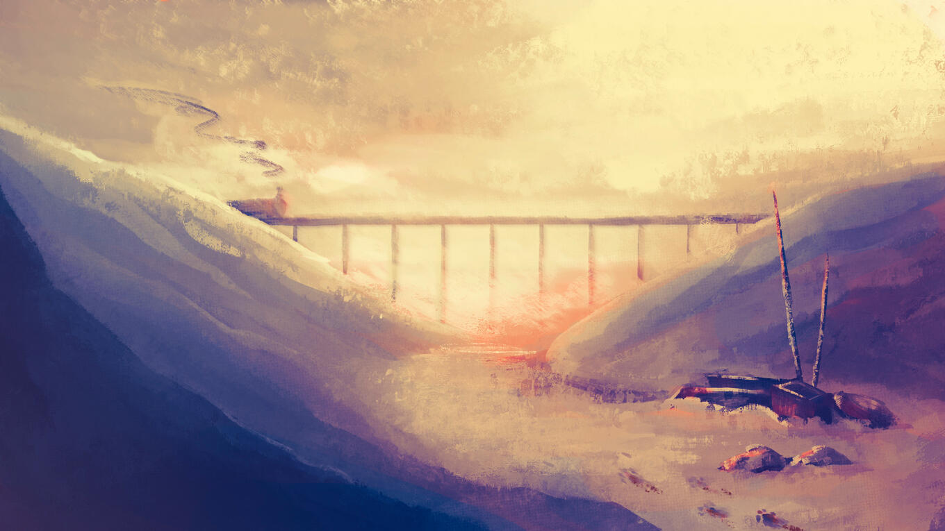 Frozen Factory Illustration