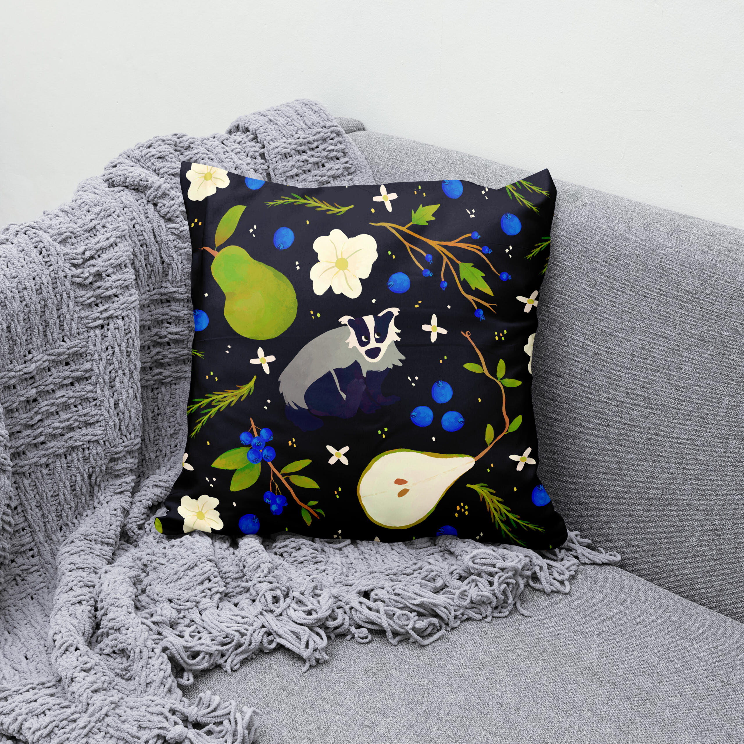 Blueberry Badgers Mockup