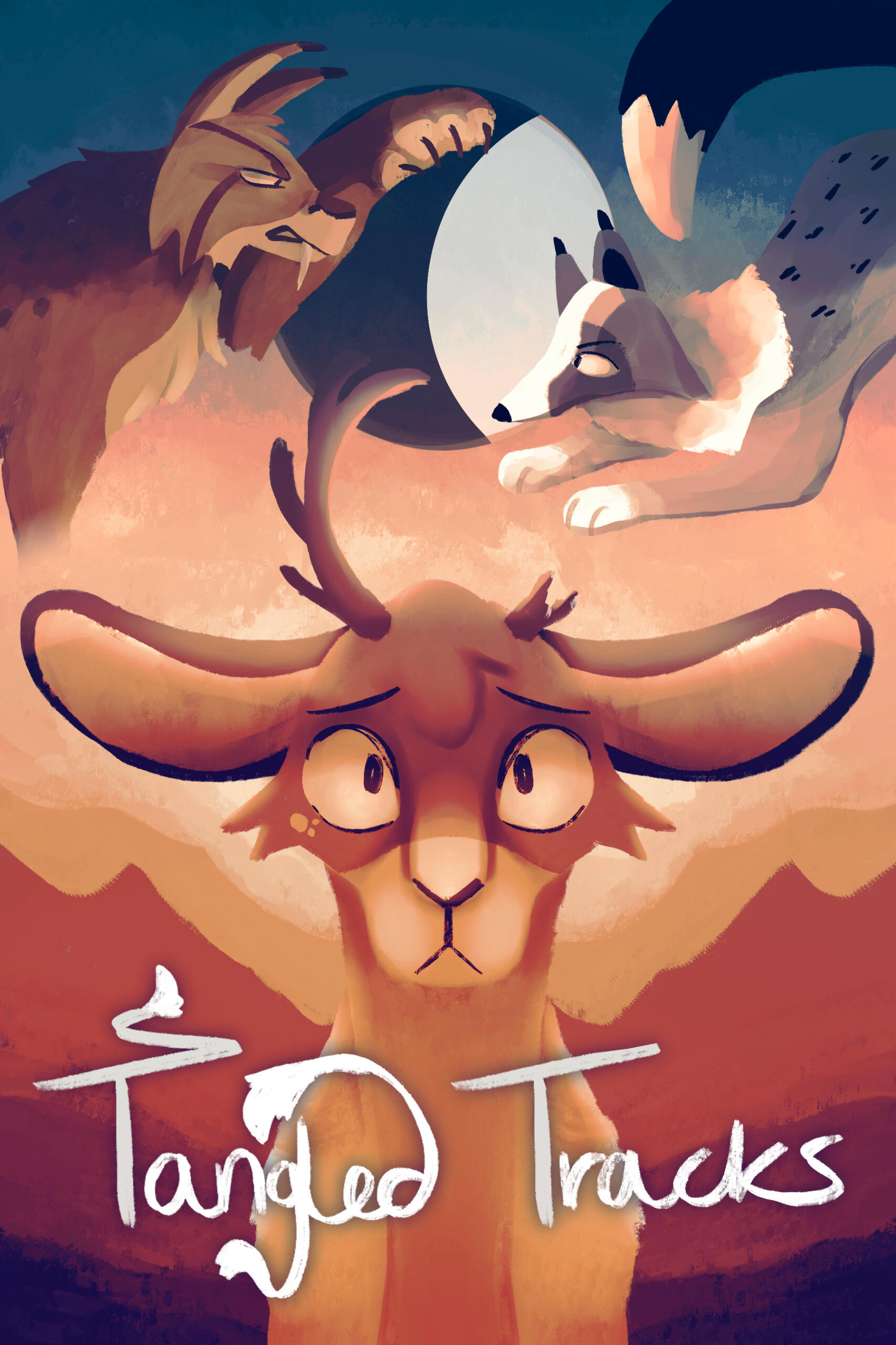 Tangled Tracks Illustration